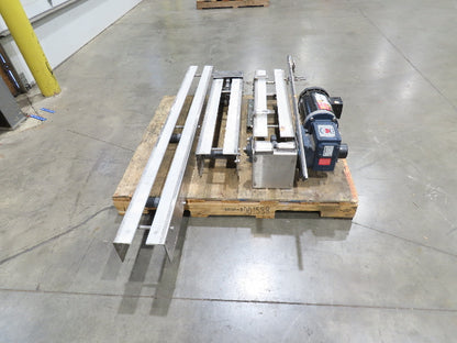 Arrowhead 7.5" Tabletop Belt Stainless Bottle Conveyor 11' 6"L 460V Drive