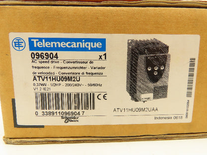 Telemecanique ATV11HU09M2U Schneider Variable Speed Drive 0.37kW 0.5HP 240V 1PH