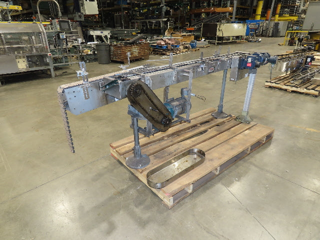 Arrowhead 3.25" Tabletop Stainless Bottle Conveyor Can Coder Diverter 4-Belt 9'