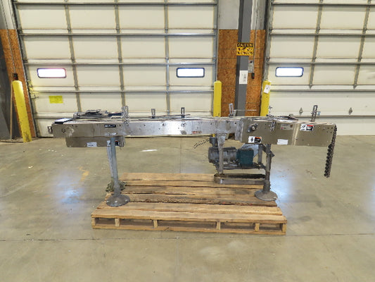 Arrowhead 3.25" Tabletop Stainless Bottle Conveyor Can Coder Diverter 4-Belt 9'