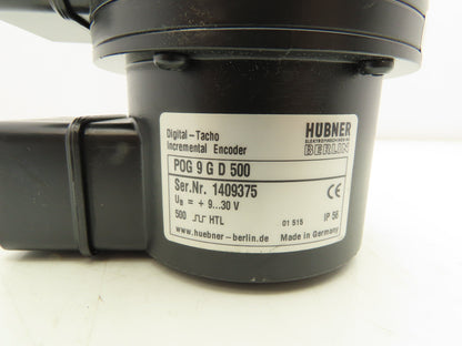 Hubner POG 9 G D 500 Digital Tacho Incremental Encoder 500 HTL