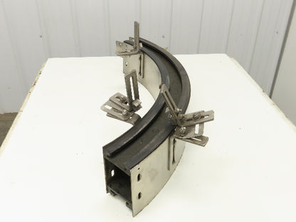 3.25" Tabletop Belt Stainless Bottle Conveyor 90° Curve Section 36"