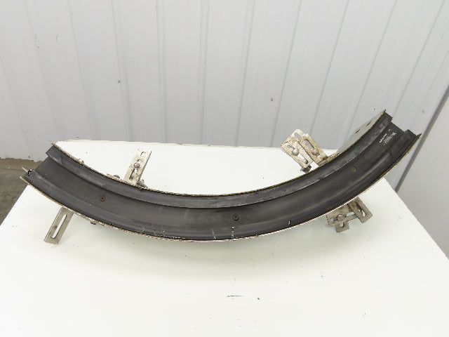 3.25" Tabletop Belt Stainless Bottle Conveyor 90° Curve Section 36"