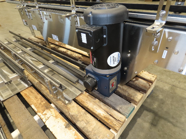 Arrowhead 7.5" Mattop Belt Stainless Bottle Conveyor 16'L 460V 3PH  -NEW-