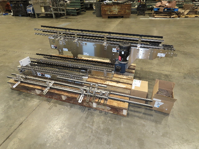 Arrowhead 7.5" Mattop Belt Stainless Bottle Conveyor 16'L 460V 3PH  -NEW-