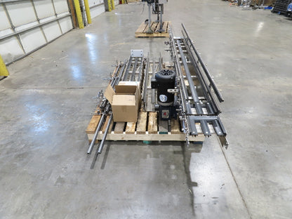 Arrowhead 7.5" Mattop Belt Stainless Bottle Conveyor 16'L 460V 3PH  -NEW-