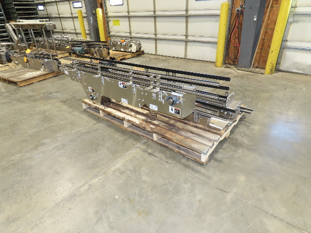 Arrowhead 7.5" Mattop Belt Stainless Bottle Conveyor 16'L 460V 3PH  -NEW-