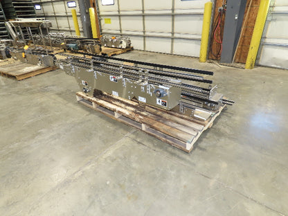 Arrowhead 7.5" Mattop Belt Stainless Bottle Conveyor 16'L 460V 3PH  -NEW-