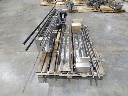 Arrowhead 7.5" Mattop Belt Stainless Bottle Conveyor 16'L 460V 3PH  -NEW-