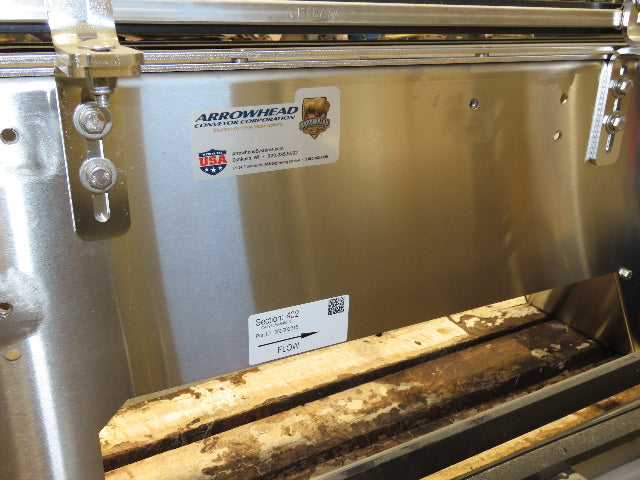 Arrowhead 7.5" Mattop Belt Stainless Bottle Conveyor 16'L 460V 3PH  -NEW-