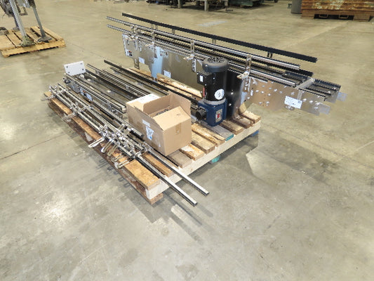 Arrowhead 7.5" Mattop Belt Stainless Bottle Conveyor 16'L 460V 3PH  -NEW-