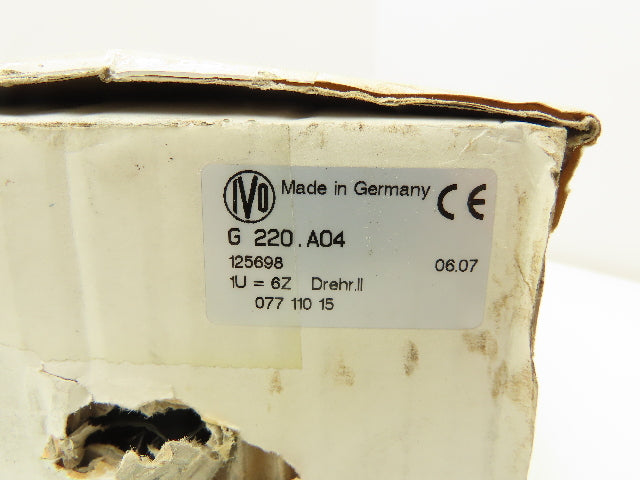 Baumer G220A04 Rotary Counter Timer 6 Counts Per Rotation 25 Pin Type