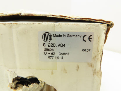 Baumer G220A04 Rotary Counter Timer 6 Counts Per Rotation 25 Pin Type