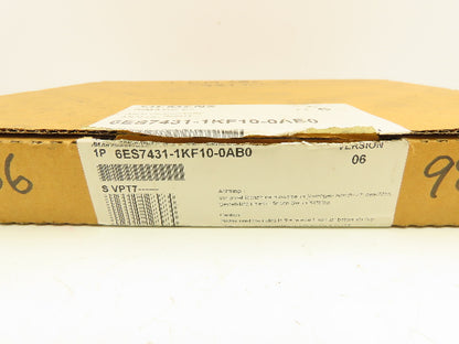 Siemens 6ES7 431-1KF10-0AB0 Simatic S7 Analog Input Module Ver 06