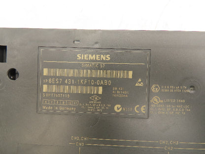 Siemens 6ES7 431-1KF10-0AB0 Simatic S7 Analog Input Module Ver 06