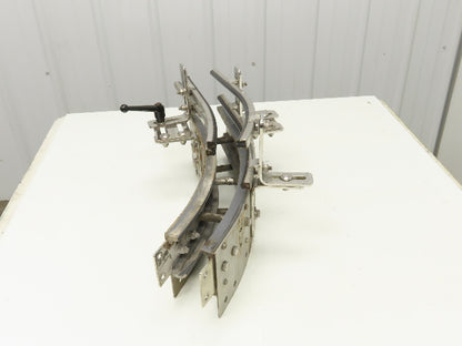 Arrowhead 3.25" Tabletop Belt Stainless Bottle Conveyor 45° Curve Section 21"L