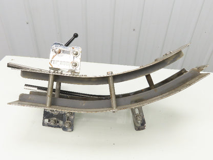 Arrowhead 3.25" Tabletop Belt Stainless Bottle Conveyor 45° Curve Section 21"L