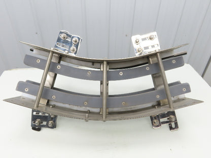 Arrowhead 7.5" Tabletop Belt Stainless Bottle Conveyor 45° Curve Section 24"L