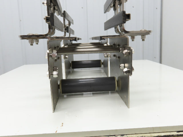 Arrowhead 7.5" Tabletop Belt Stainless Bottle Conveyor Idler Sections 36"L