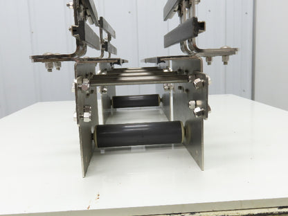 Arrowhead 7.5" Tabletop Belt Stainless Bottle Conveyor Idler Sections 36"L