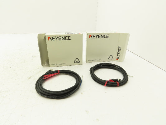 Keyence OP-73864 Connector Cable M8 Straight 2m Length Lot of 2
