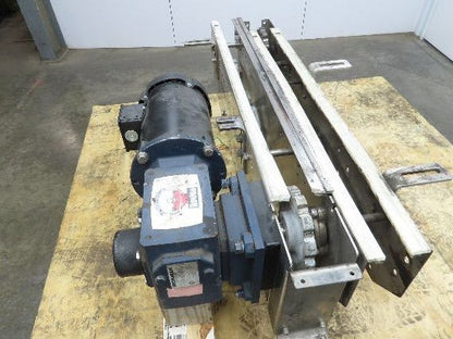 Arrowhead 3.25" Tabletop Stainless Bottle Conveyor 2-Belt Transfer 36" Drive 3PH