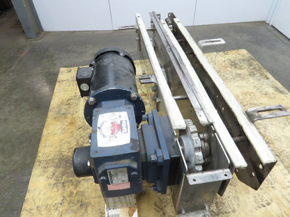 Arrowhead 3.25" Tabletop Stainless Bottle Conveyor 2-Belt Transfer 36" Drive 3PH