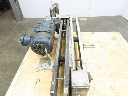 Arrowhead 3.25" Tabletop Stainless Bottle Conveyor 2-Belt Transfer 36" Drive 3PH