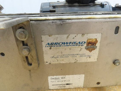 Arrowhead 3.25" Tabletop Stainless Bottle Conveyor 2-Belt Transfer 36" Drive 3PH