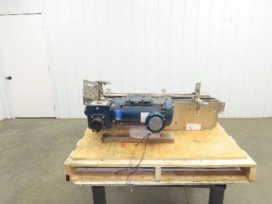 Arrowhead 3.25" Tabletop Stainless Bottle Conveyor 2-Belt Transfer 36" Drive 3PH