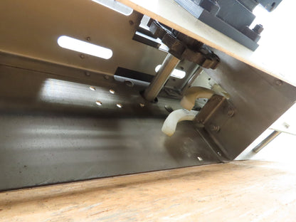 Arrowhead 3.25" Tabletop Stainless Bottle Conveyor 2-Belt Transfer 54" Drive 3PH