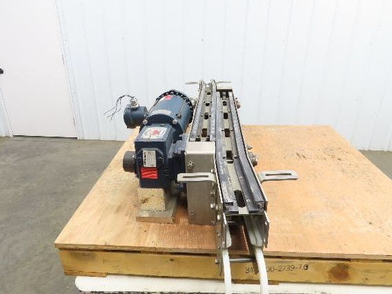 Arrowhead 3.25" Tabletop Stainless Bottle Conveyor 2-Belt Transfer 54" Drive 3PH