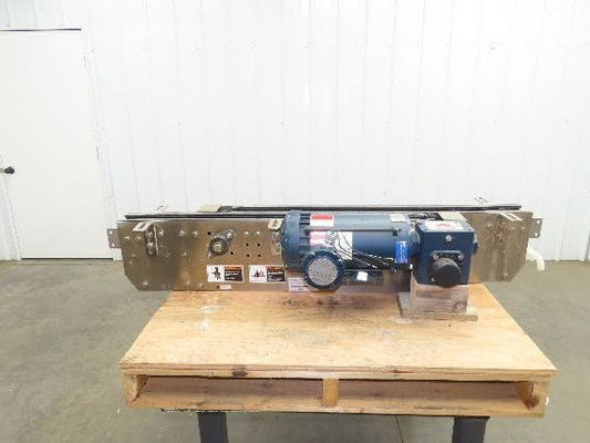 Arrowhead 3.25" Tabletop Stainless Bottle Conveyor 2-Belt Transfer 54" Drive 3PH