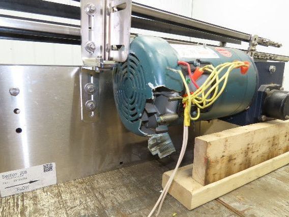 Arrowhead 3.25" Tabletop Stainless Bottle Conveyor 2-Belt Transfer 66" Drive 3PH