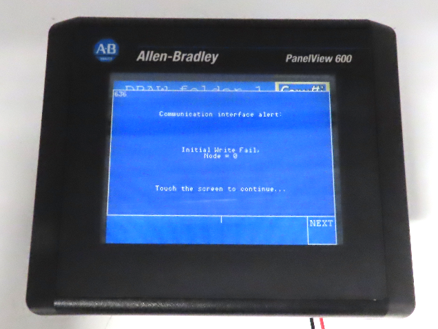 Allen Bradley 2711-T6C15L1 PanelView 600 Touch Screen PLC HMI SER B Frn 4.46