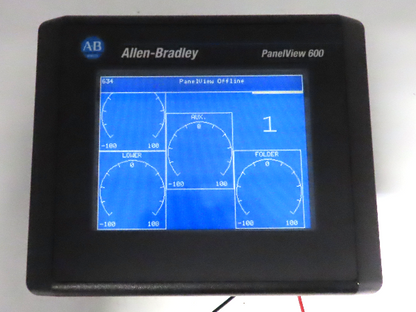 Allen Bradley 2711-T6C15L1 PanelView 600 Touch Screen PLC HMI SER B Frn 4.46