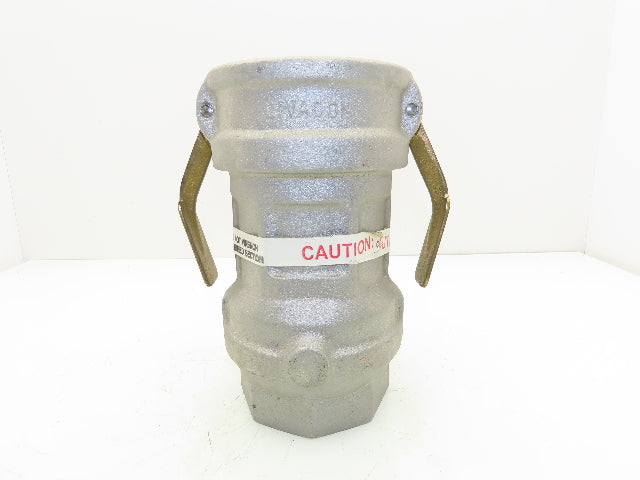 Civacon 1711D-AL30 3"x 4" Kamvalok Quick Coupler Dry Disconnect Buna-N Seal FNPT
