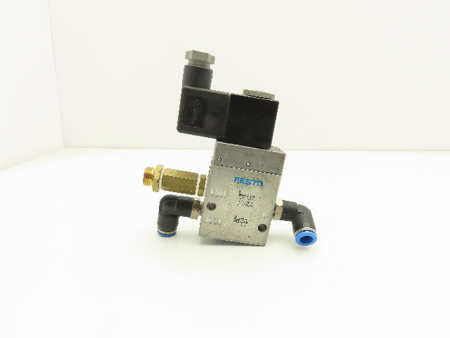 Festo MFH-3-1/8 Pneumatic 3/2 Solenoid Valve 1/8" NPT 24VDC