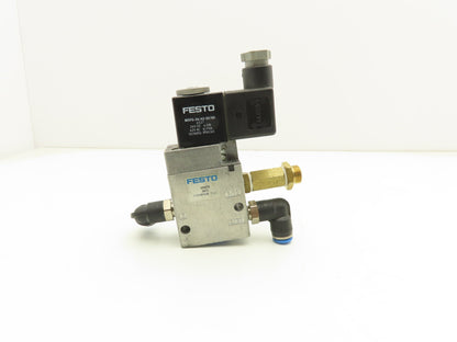 Festo MFH-3-1/8 Pneumatic 3/2 Solenoid Valve 1/8" NPT 24VDC