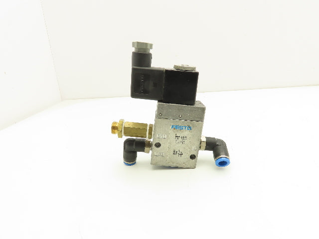 Festo MFH-3-1/8 Pneumatic 3/2 Solenoid Valve 1/8" NPT 24VDC