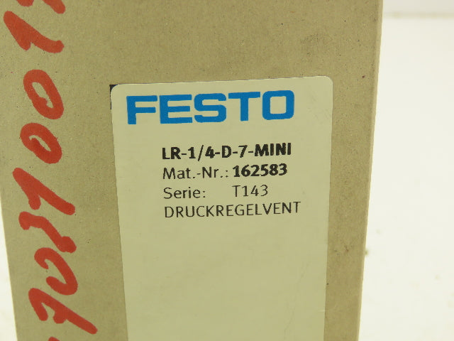 Festo LR-1/4-D-7-MINI Pressure Regulator Gauge 1600l/min 1/4" NPT