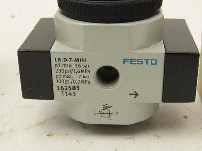 Festo LR-1/4-D-7-MINI Pressure Regulator Gauge 1600l/min 1/4" NPT