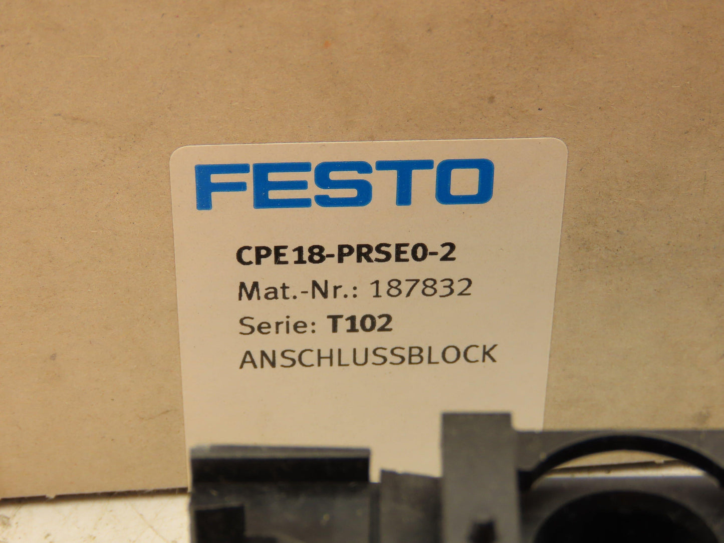 Festo CPE18-PRSEO-2 Pneumatic 2-Station Manifold Block G1/2" Ports