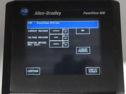 Allen Bradley 2711-T6C16L1 PanelView 600 Touch Screen PLC HMI SER B Frn 4.48