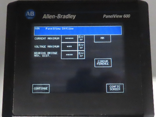 Allen Bradley 2711-T6C16L1 PanelView 600 Touch Screen PLC HMI SER B Frn 4.48