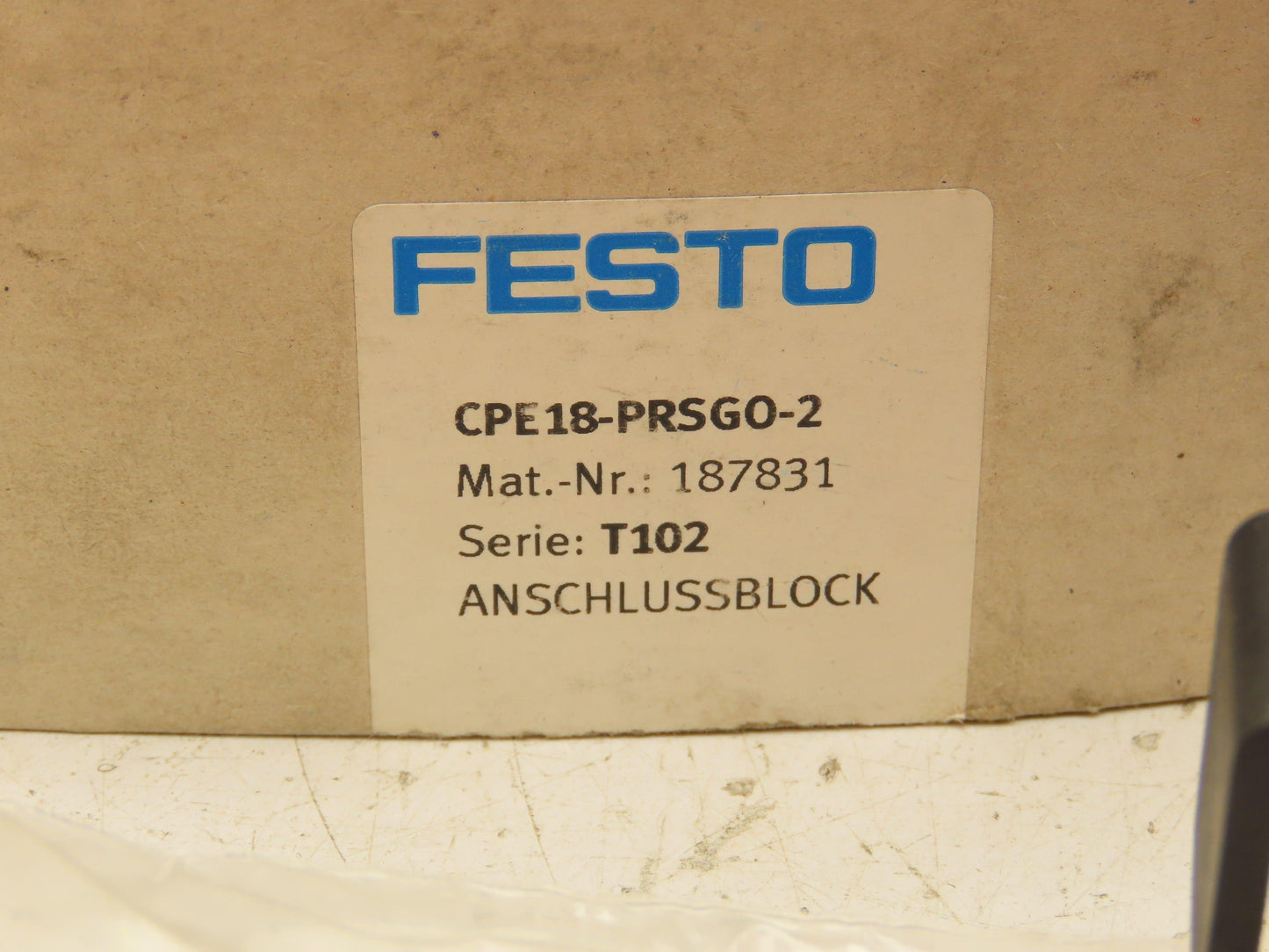 Festo CPE18-PRSGO-2 Pneumatic 2-Station Manifold Connection Block G1/2"