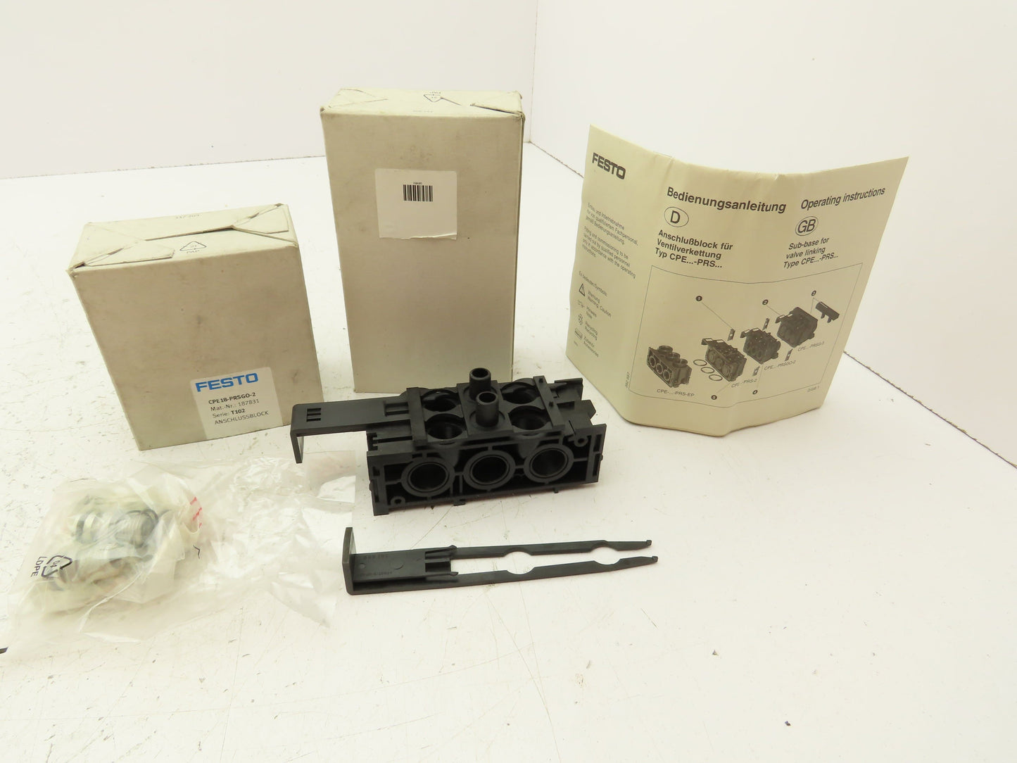 Festo CPE18-PRSGO-2 Pneumatic 2-Station Manifold Connection Block G1/2"