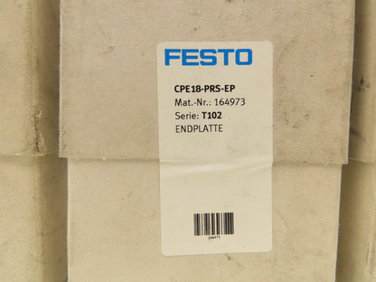 Festo CPE18-PRS-EP Manifold End Block G1/2" Ports Lot of 7