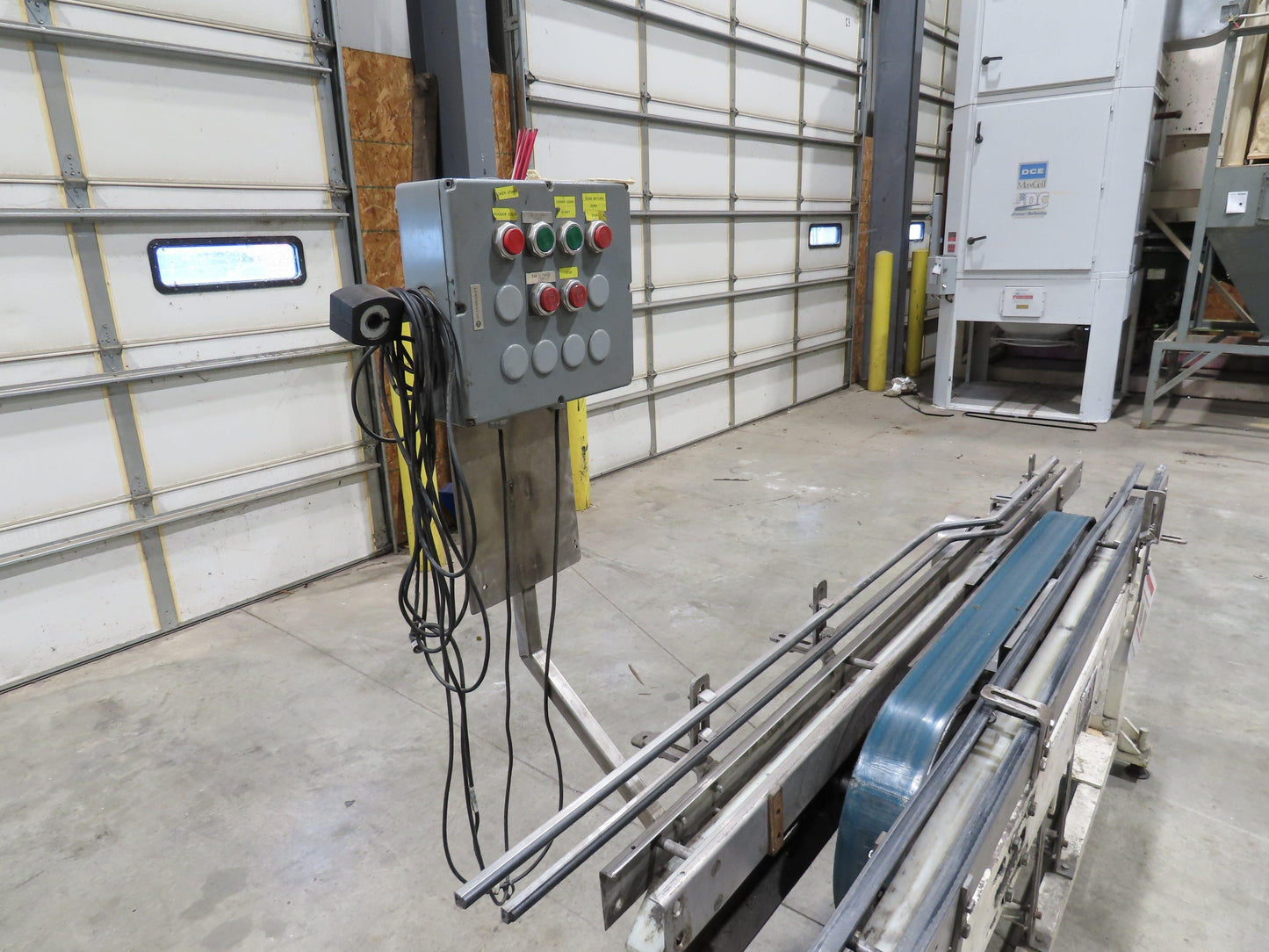 Eriez Magnetic Can Cleaner 3.25" Tabletop Stainless 3-Belt Bottle Conveyor 460V