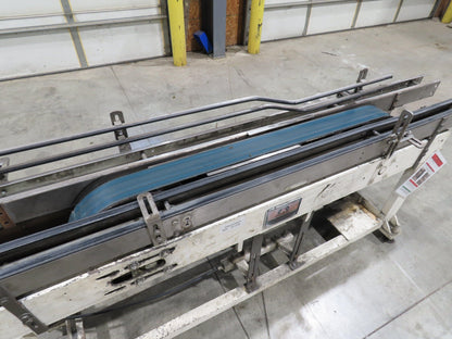 Eriez Magnetic Can Cleaner 3.25" Tabletop Stainless 3-Belt Bottle Conveyor 460V